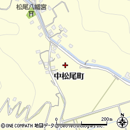 熊本県熊本市西区中松尾町周辺の地図