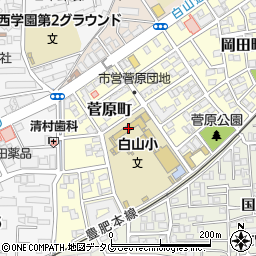 熊本県熊本市中央区菅原町9-1周辺の地図