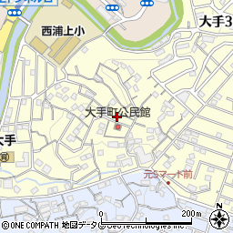 長崎県長崎市大手1丁目周辺の地図