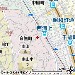 長崎県長崎市音無町17-2周辺の地図