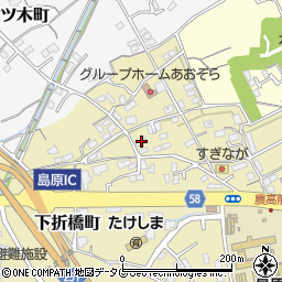 長崎県島原市下折橋町3447周辺の地図