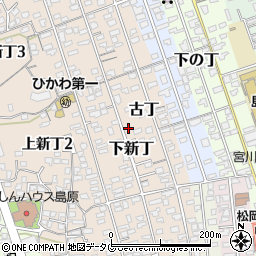 長崎県島原市下新丁2409周辺の地図