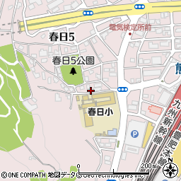 リパークＪＲ熊本駅新幹線口第２駐車場周辺の地図