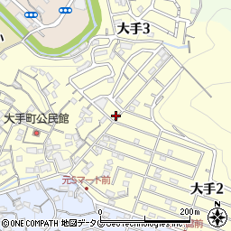 長崎県長崎市大手周辺の地図