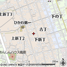 長崎県島原市下新丁2407周辺の地図