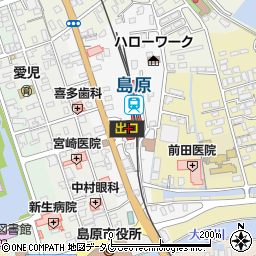 ヤマザキＹショップ島原駅店周辺の地図