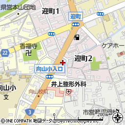 ユウベル株式会社　熊本中央会館周辺の地図