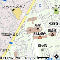 熊本県警察本部周辺の地図