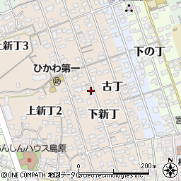 長崎県島原市下新丁2404周辺の地図