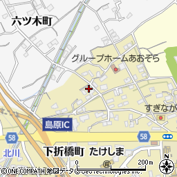 長崎県島原市下折橋町3465-2周辺の地図