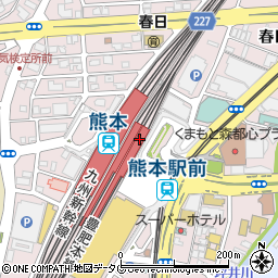 肥後銀行ＪＲ熊本駅（白川口） ＡＴＭ周辺の地図