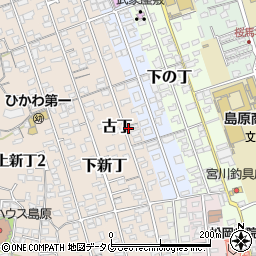 〒855-0054 長崎県島原市古丁の地図