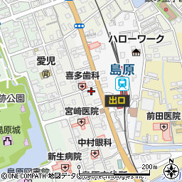 長崎県島原市片町596周辺の地図