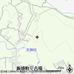 長崎県諫早市飯盛町平古場周辺の地図