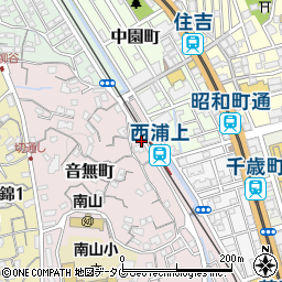 長崎県長崎市音無町16周辺の地図