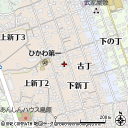 長崎県島原市下新丁2398周辺の地図