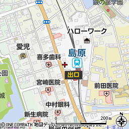 長崎県島原市片町周辺の地図