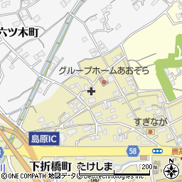 長崎県島原市下折橋町3451周辺の地図