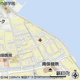 長崎県島原市新田町周辺の地図
