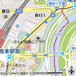 ホテルルートイン熊本駅前周辺の地図