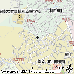 長崎県長崎市柳谷町39-10周辺の地図