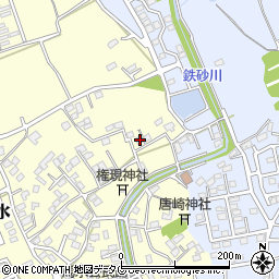 熊本県上益城郡益城町馬水535-4周辺の地図