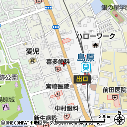 長崎県島原市片町618周辺の地図