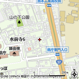 熊本県精神科病院協会周辺の地図