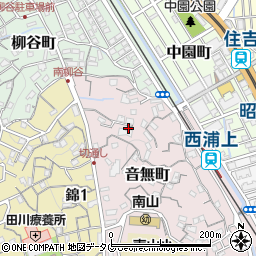 長崎県長崎市音無町19周辺の地図