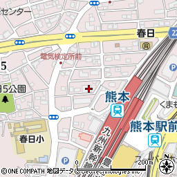 トヨタレンタリース熊本熊本新幹線口店周辺の地図