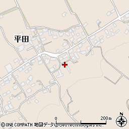 熊本県上益城郡益城町平田682周辺の地図