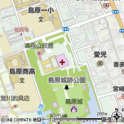 島原文化会館周辺の地図