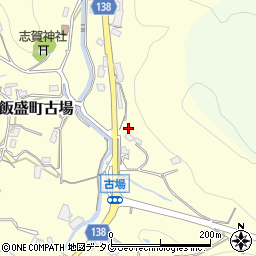 長崎県諫早市飯盛町古場732周辺の地図