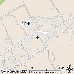熊本県上益城郡益城町平田963周辺の地図