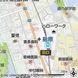 長崎県島原市片町644周辺の地図