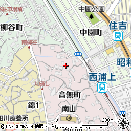 長崎県長崎市音無町19-47周辺の地図