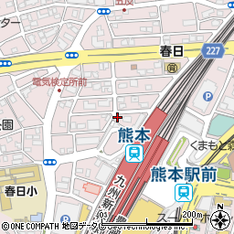 ＪＱＰａｒｋｓ熊本駅西口第２駐車場周辺の地図