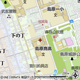 〒855-0036 長崎県島原市城内の地図