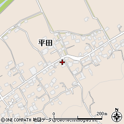 熊本県上益城郡益城町平田1026周辺の地図