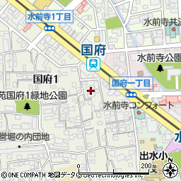 九州電力国府単身寮周辺の地図