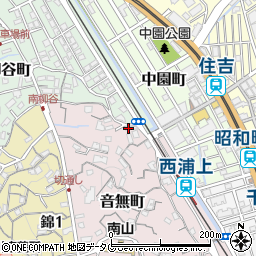 長崎県長崎市音無町19-53周辺の地図