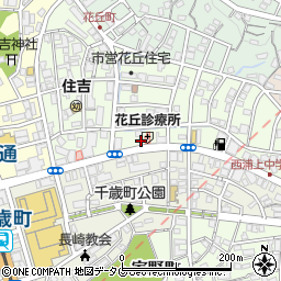 長崎県長崎市花丘町13周辺の地図