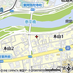 本山神社周辺の地図