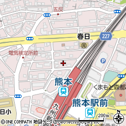 ニコニコレンタカー　熊本駅店周辺の地図