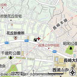 温野菜 長崎花丘店周辺の地図