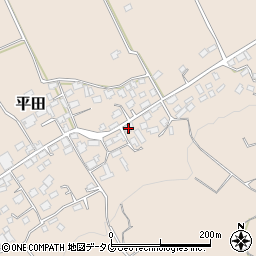 熊本県上益城郡益城町平田654周辺の地図