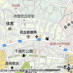長崎県長崎市花丘町14周辺の地図