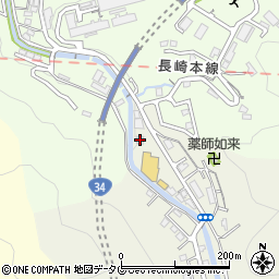 長崎県長崎市三川町1308周辺の地図