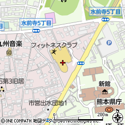 テルサレストラン ホテル熊本テルサ周辺の地図