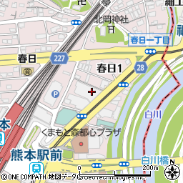 鹿児島銀行熊本支店 ＡＴＭ周辺の地図